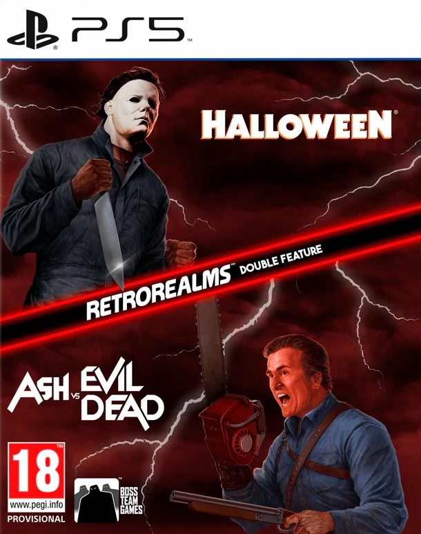 PS5 Halloween and Ash vs Evil Dead RetroRealms Double Feature kansikuva