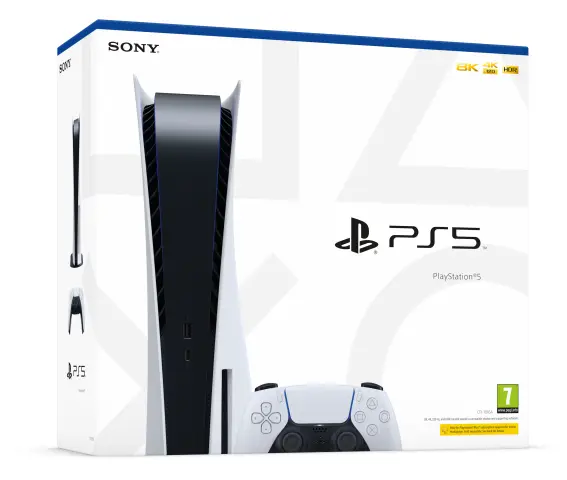 PS5 PlayStation 5 - White, 825 GB SSD kansikuva