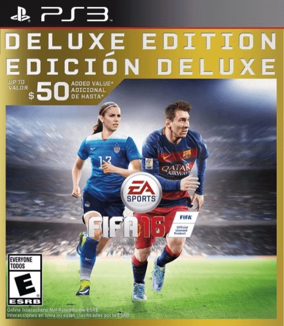 PS3 FIFA 16 Deluxe Edition kansikuva