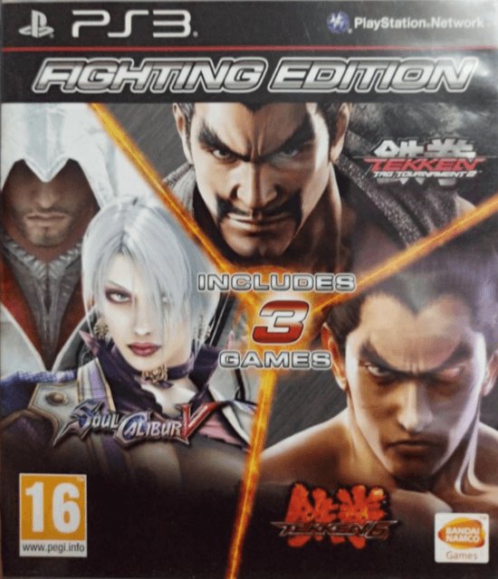 PS3 Fighting Edition: Tekken 6 / Tekken Tag Tournament 2 / SoulCalibur V kansikuva