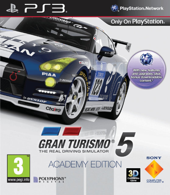 PS3 Gran Turismo 5 Academy Edition kansikuva