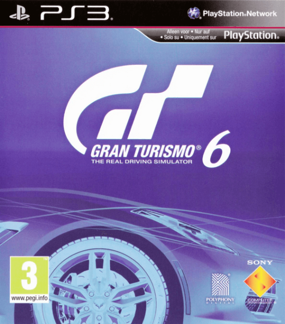 PS3 Gran Turismo 6 kansikuva