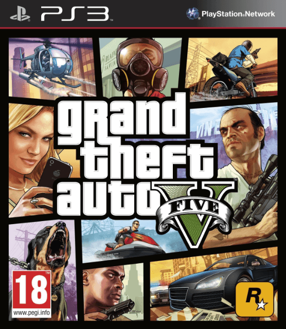 PS3 Grand Theft Auto V cover