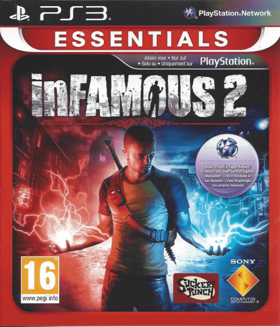 PS3 inFamous 2 Essentials kansikuva