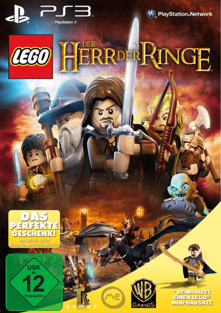 PS3 LEGO Der Herr der Ringe w/Exclusive LEGO Mini Toy kansikuva