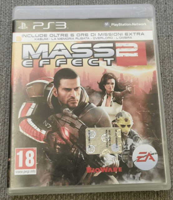 PS3 Mass Effect 2 kansikuva