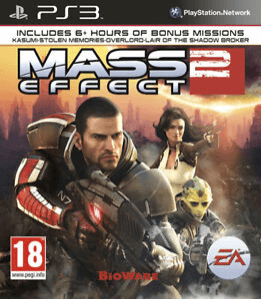 PS3 Mass Effect 2 kansikuva