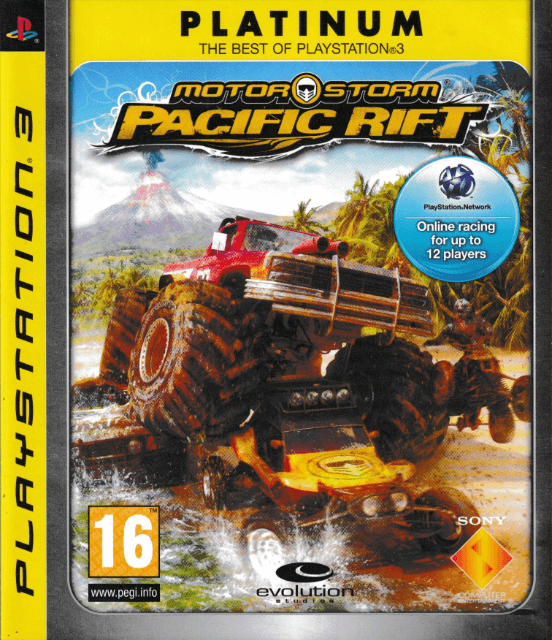 PS3 MotorStorm: Pacific Rift Platinum kansikuva