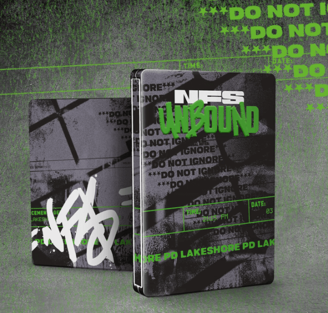 PS5 Need for Speed Unbound Steelbook kansikuva