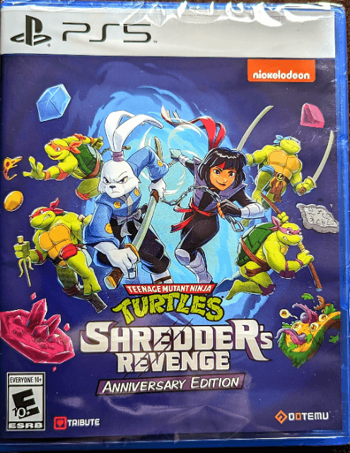 PS5 Teenage Mutant Ninja Turtles Shredder's Revenge Anniversary Edition kansikuva