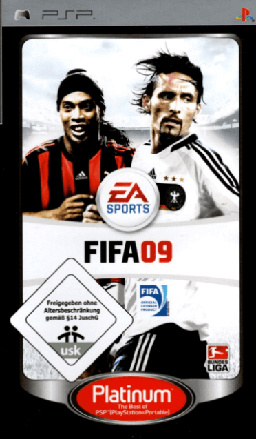 PSP FIFA 09 Platinum cover