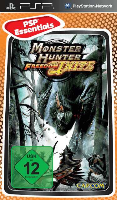 PSP Monster Hunter Freedom Unite PSP Essentials cover