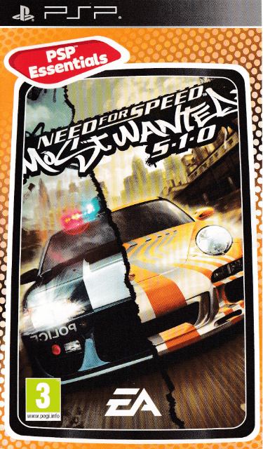 PSP Need for Speed Most Wanted 5-1-0 PSP Essentials kansikuva