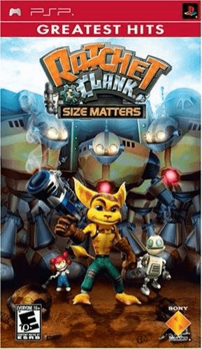 PSP Ratchet & Clank: Size Matters Greatest Hits kansikuva
