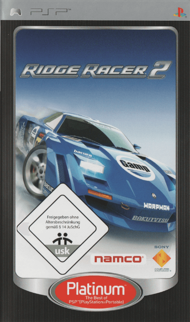 PSP Ridge Racer 2 Platinum | Rerelease cover
