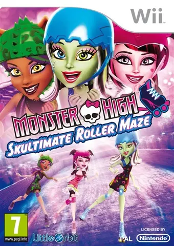 Wii Monster High: Skultimate Roller Maze kansikuva