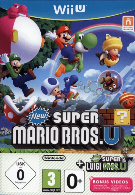 Wii U New Super Mario Bros. U + New Super Luigi U cover