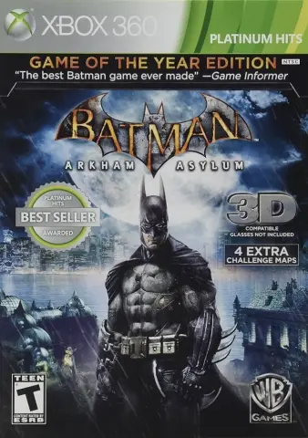Xbox 360 Batman Arkham Asylum Game of the Year Edition cover