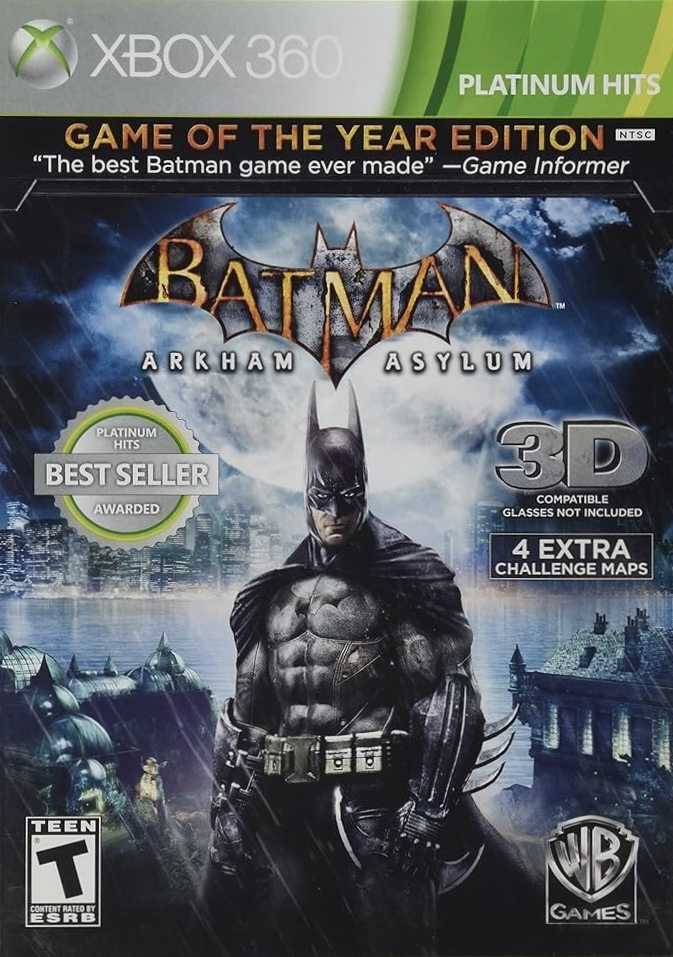 Xbox 360 Batman Arkham Asylum Game of the Year Edition kansikuva
