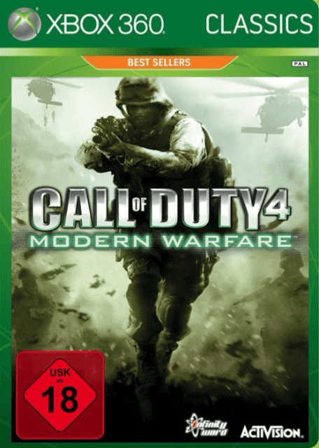 Xbox 360 Call of Duty 4: Modern Warfare kansikuva