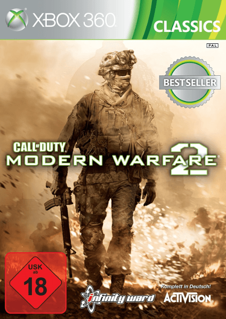 Xbox 360 Call of Duty: Modern Warfare 2 kansikuva