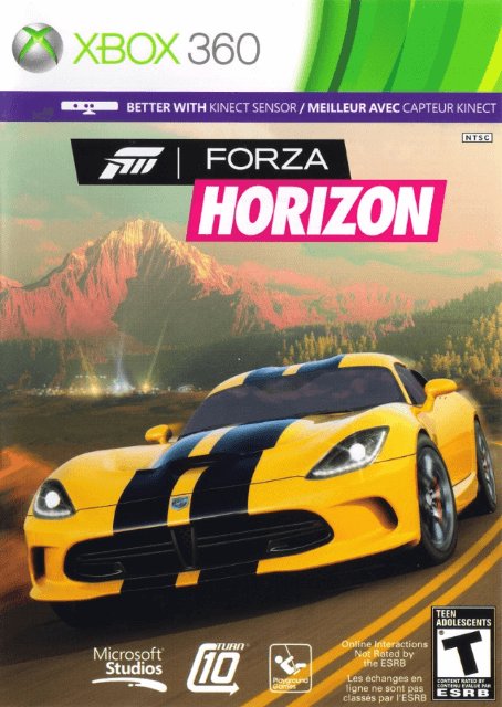Xbox 360 Forza Horizon kansikuva