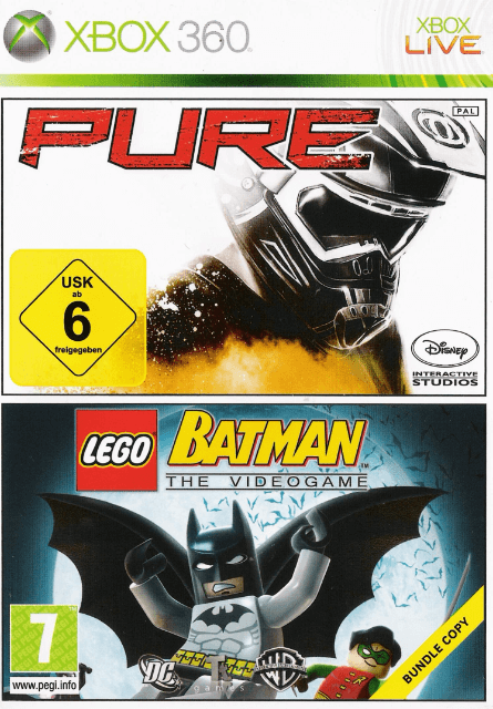 Xbox 360 Pure / LEGO Batman: The Videogame kansikuva