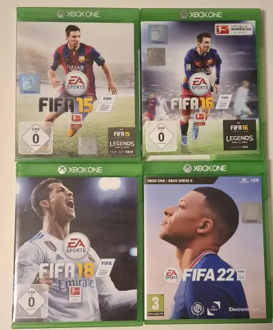Xbox One Bundle FIFA 15, FIFA 16, FIFA 18, FIFA 22 cover