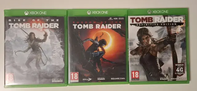 Xbox One Bundle Rise of the Tomb Raider, Shadow of the Tomb Raider, Tomb Raider Definitive Edition cover