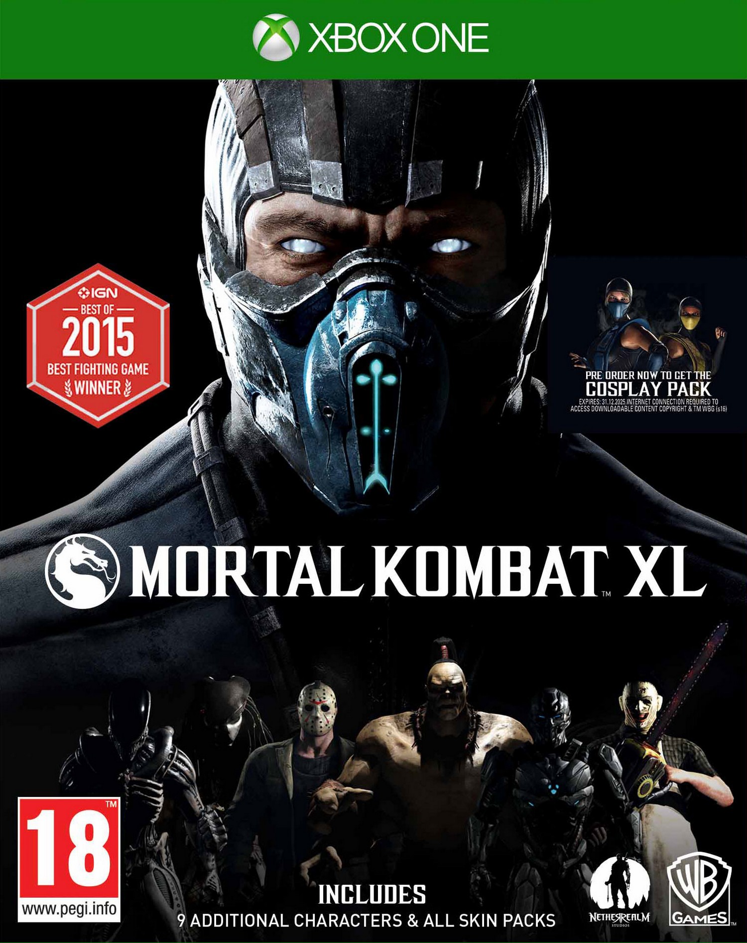 Xbox One Mortal Kombat XL cover