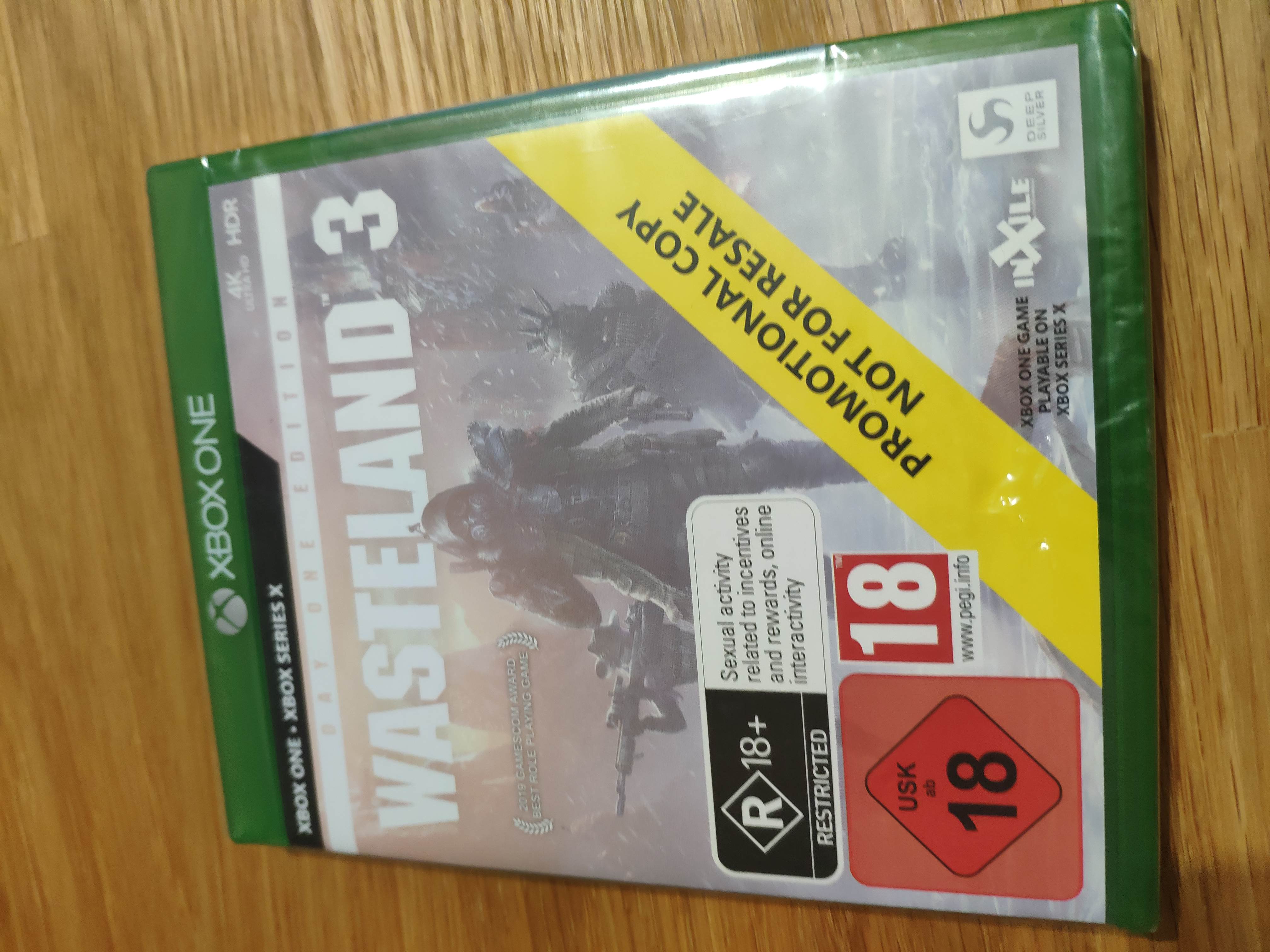 Xbox One Wasteland 3 Day One Edition Promotional Copy cover