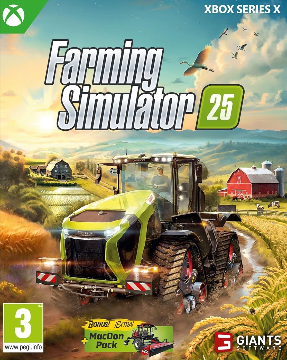 Xbox Series X Farming Simulator 25 kansikuva